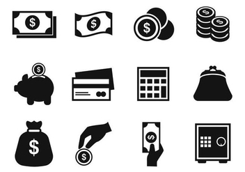 Free Money Icons Vector - vector #384159 gratis